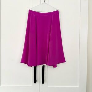 J. Crew Vibrant Magenta A-Line Skirt